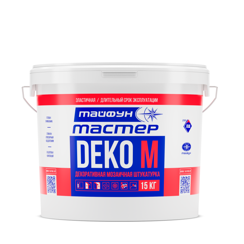 Декоративная мозаичная штукатурка «Тайфун Мастер» DEKO M