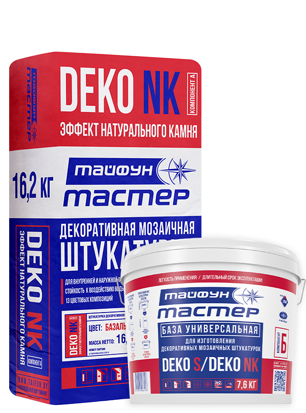 Декоративная мозаичная штукатурка «Тайфун Мастер» DEKO NK