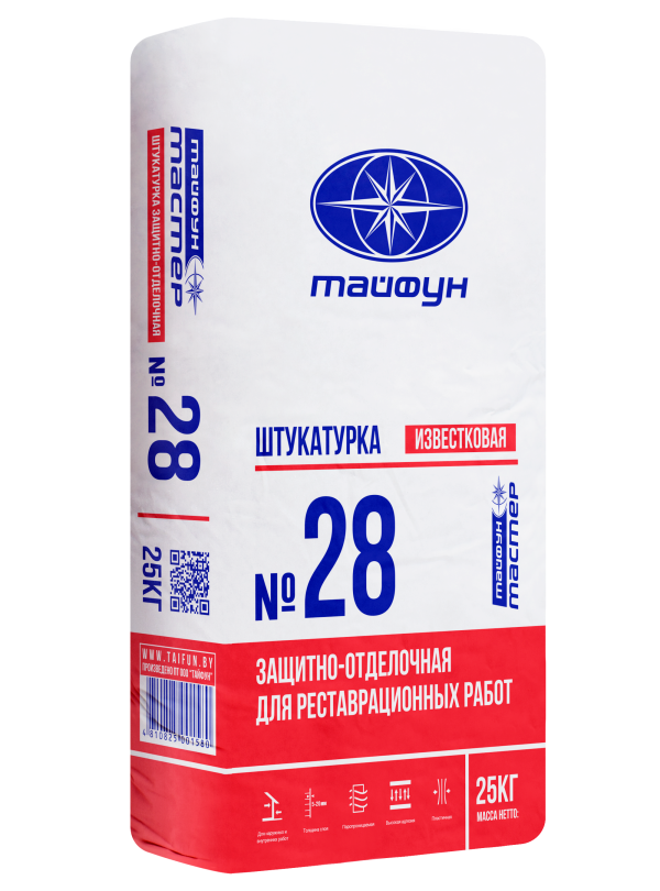 Штукатурка известковая «Тайфун Мастер» №28