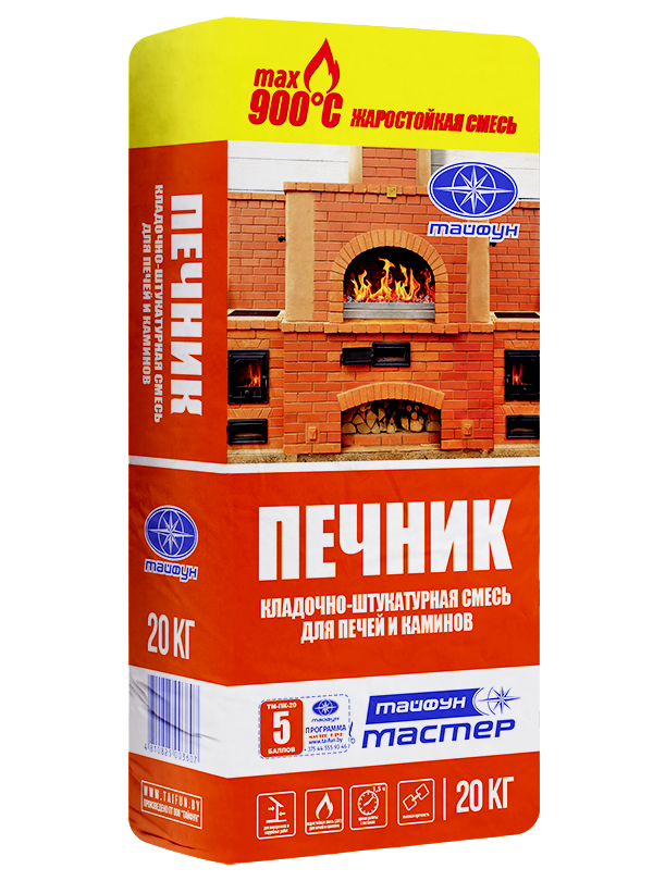 Жаростойкий состав «Тайфун Мастер» ПЕЧНИК
